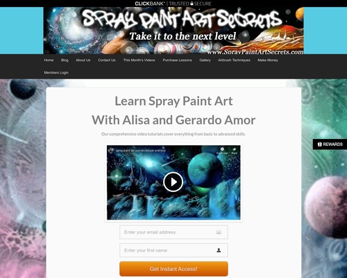 Spray Paint Art Secrets : 60 Days Money back guarantee