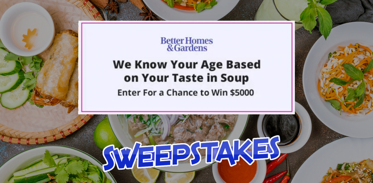 BHG Fall Soup Quiz Sweepstakes