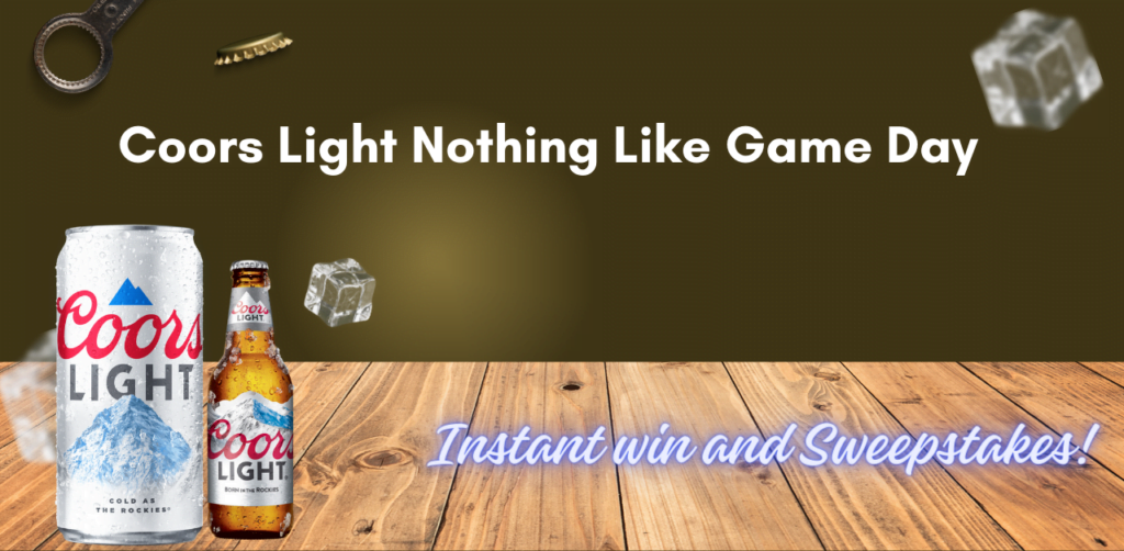 Coors Light Nothing Like Game Day Instant Win and Sweepstakes